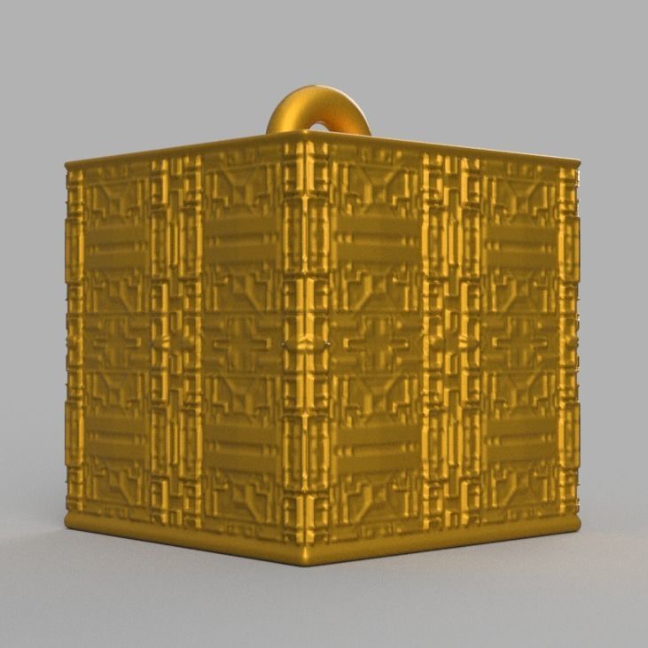 Christmas ornement cube 3D print x76 3D print model_29