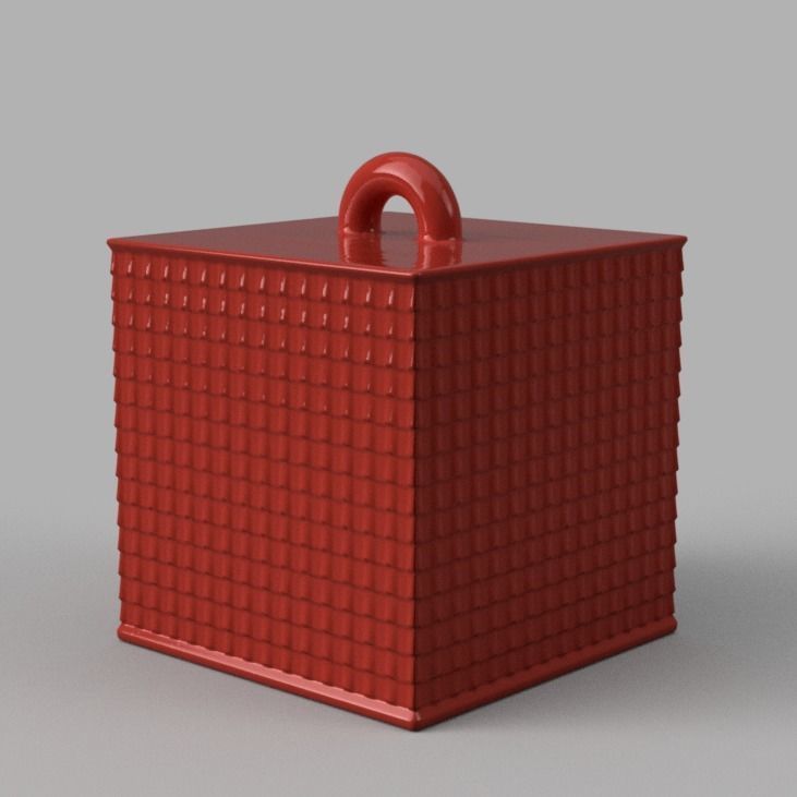 Christmas ornement cube 3D print x76 3D print model_4