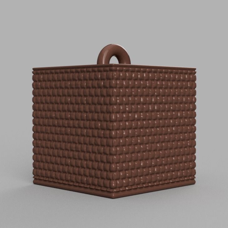 Christmas ornement cube 3D print x76 3D print model_6