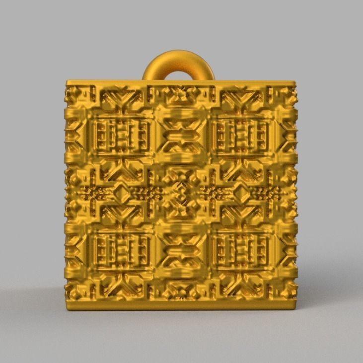 Christmas ornement cube 3D print x76 3D print model_38