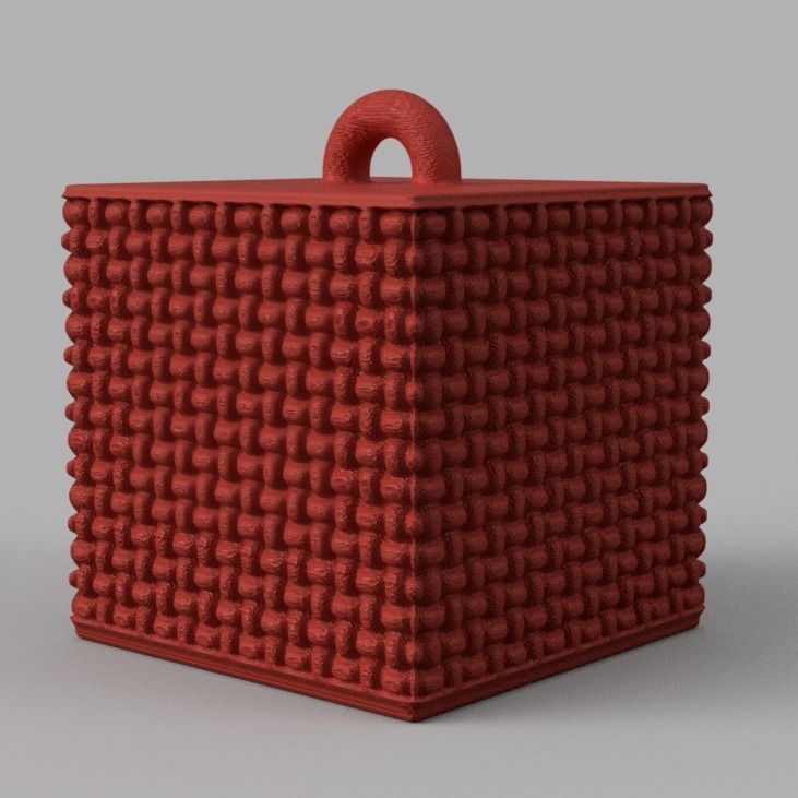 Christmas ornement cube 3D print x76 3D print model_58