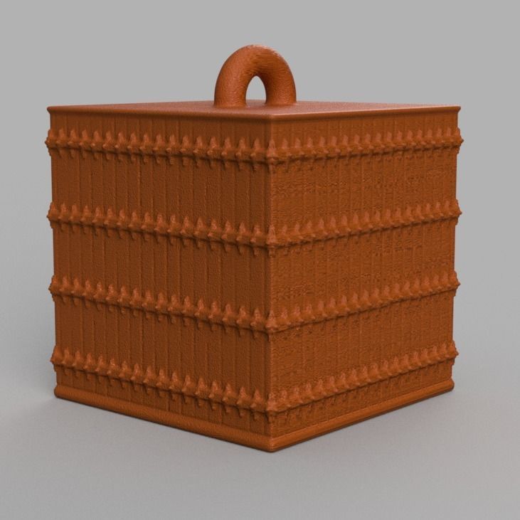 Christmas ornement cube 3D print x76 3D print model_74