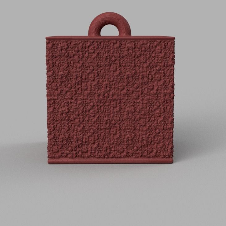 Christmas ornement cube 3D print x76 3D print model_10