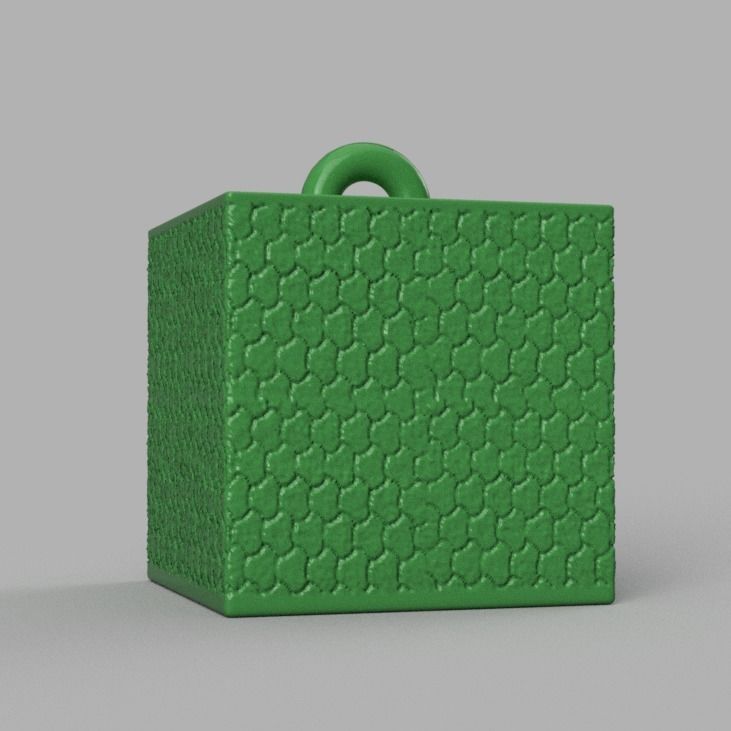 Christmas ornement cube 3D print x76 3D print model_11