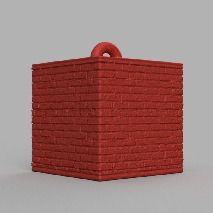 Christmas ornement cube 3D print x76 3D print model_54