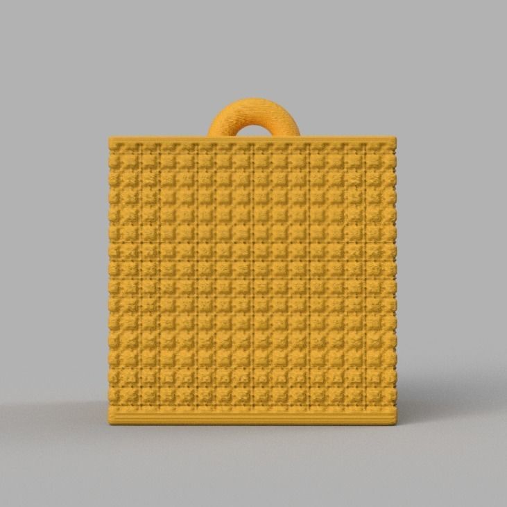 Christmas ornement cube 3D print x76 3D print model_20