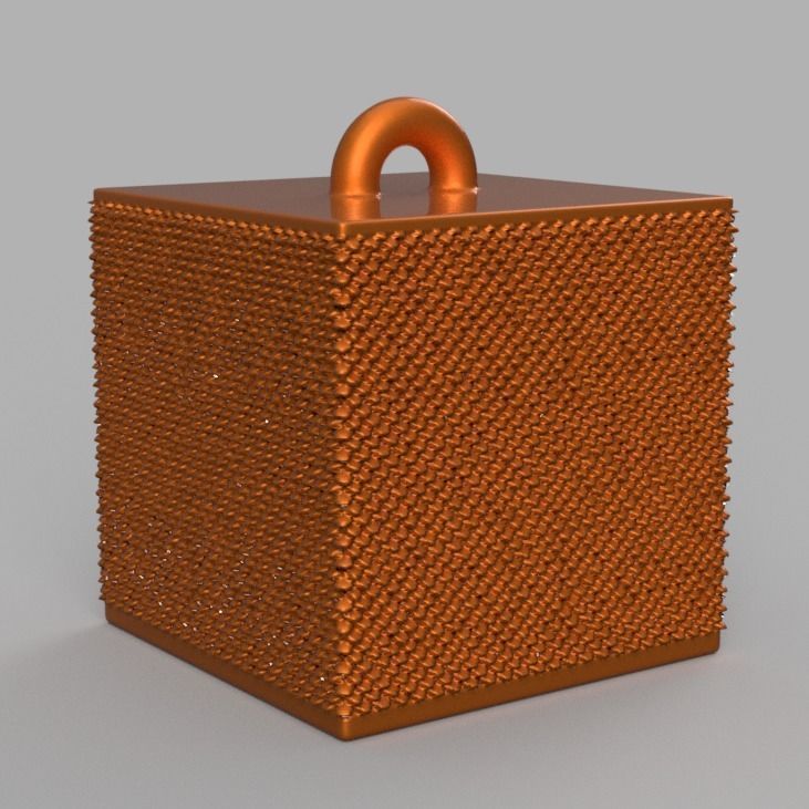 Christmas ornement cube 3D print x76 3D print model_40