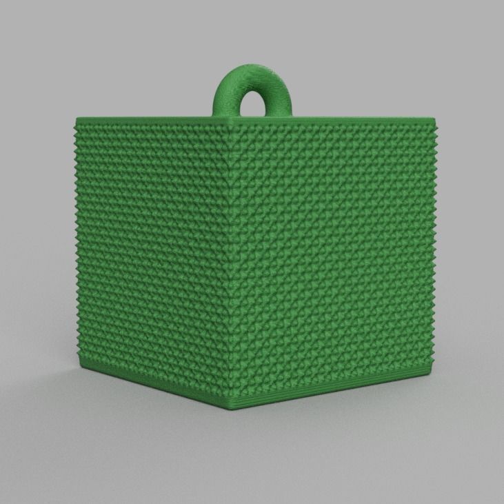 Christmas ornement cube 3D print x76 3D print model_12