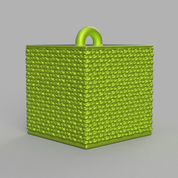 Christmas ornement cube 3D print x76 3D print model_63