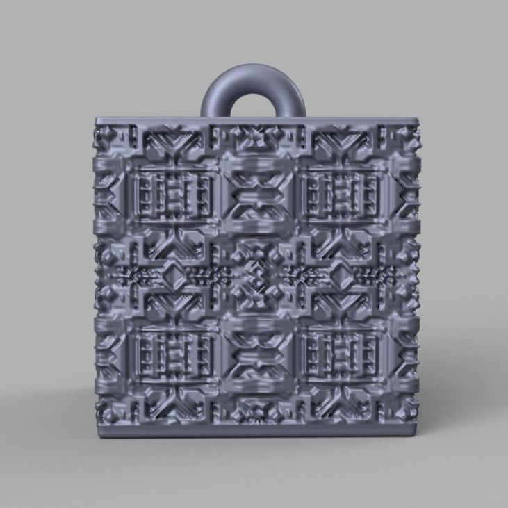 Christmas ornement cube 3D print x76 3D print model_33