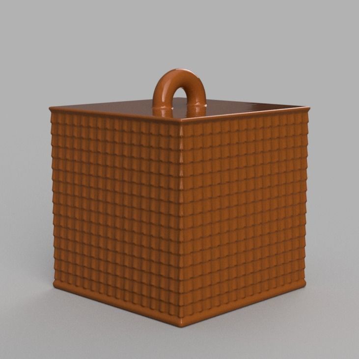 Christmas ornement cube 3D print x76 3D print model_3