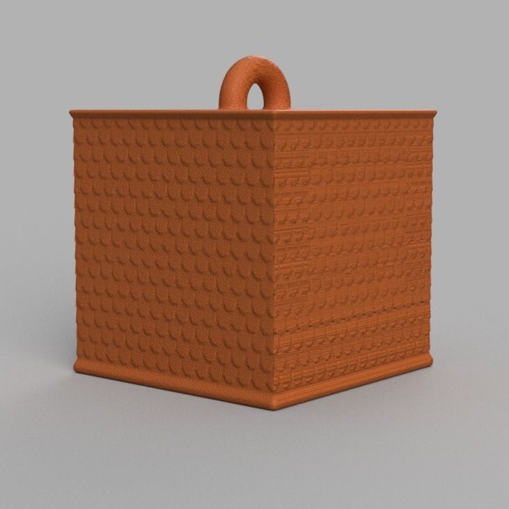 Christmas ornement cube 3D print x76 3D print model_70