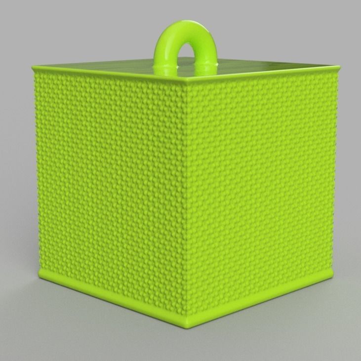 Christmas ornement cube 3D print x76 3D print model_7
