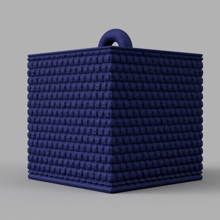 Christmas ornement cube 3D print x76 3D print model_46