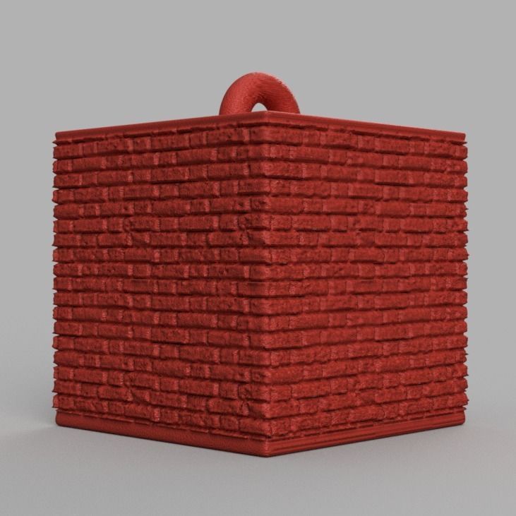 Christmas ornement cube 3D print x76 3D print model_44