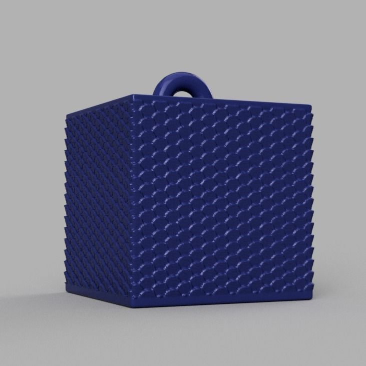 Christmas ornement cube 3D print x76 3D print model_18