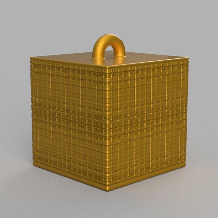 Christmas ornement cube 3D print x76 3D print model_16