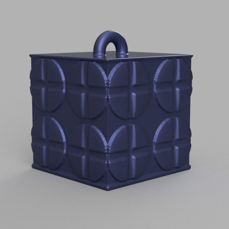 Christmas ornement cube 3D print x76 3D print model_30