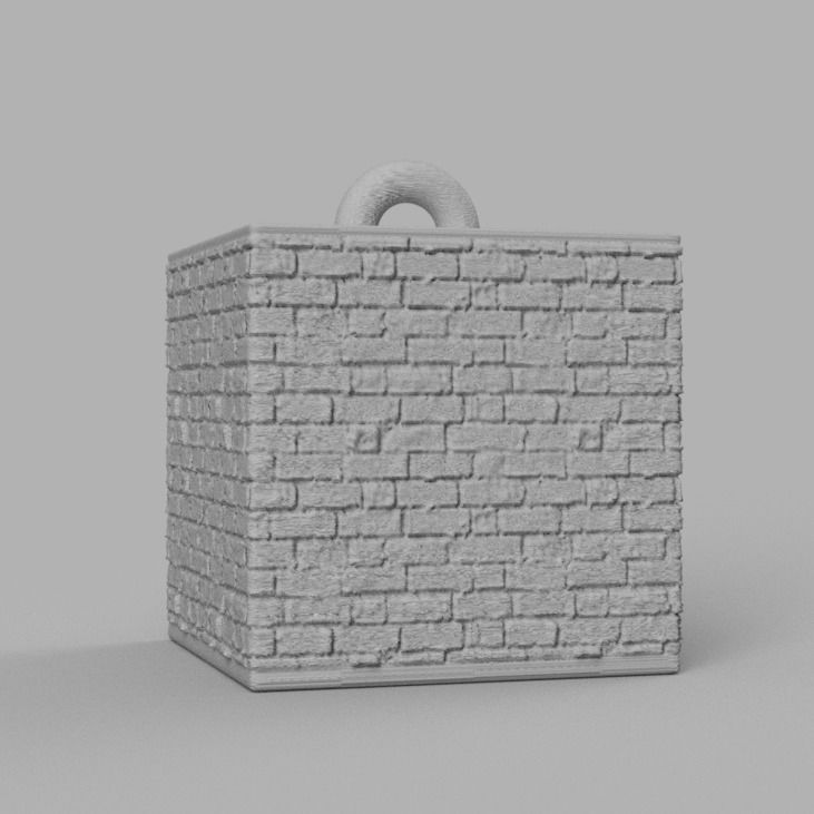 Christmas ornement cube 3D print x76 3D print model_39