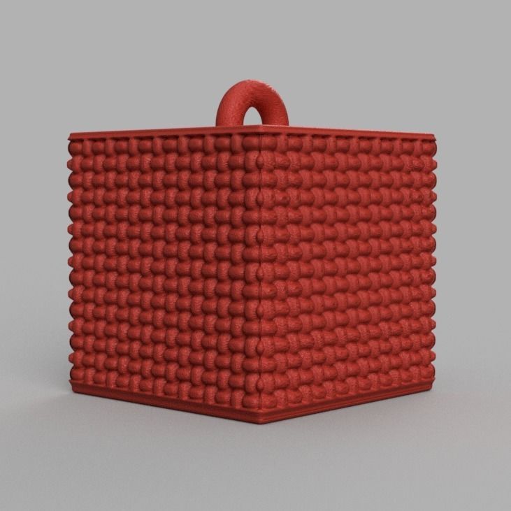 Christmas ornement cube 3D print x76 3D print model_68