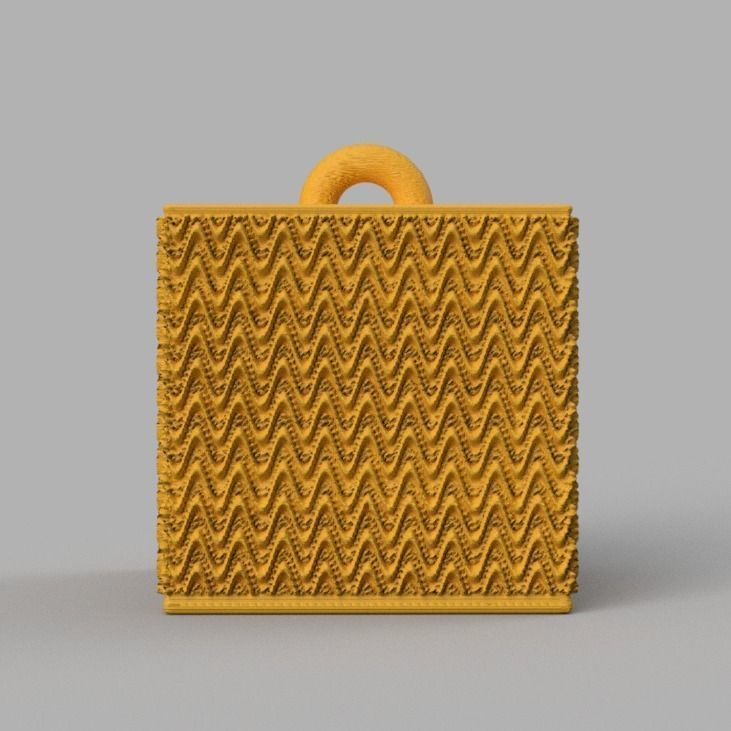 Christmas ornement cube 3D print x76 3D print model_22