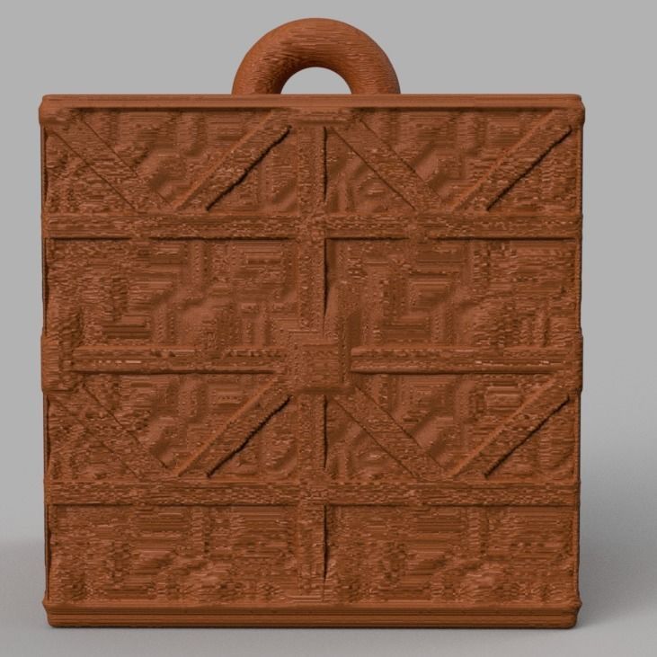 Christmas ornement cube 3D print x76 3D print model_65