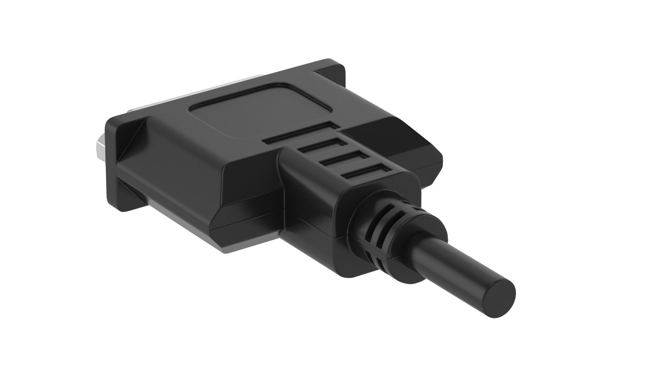 DVI-A Female Module 3D model_1