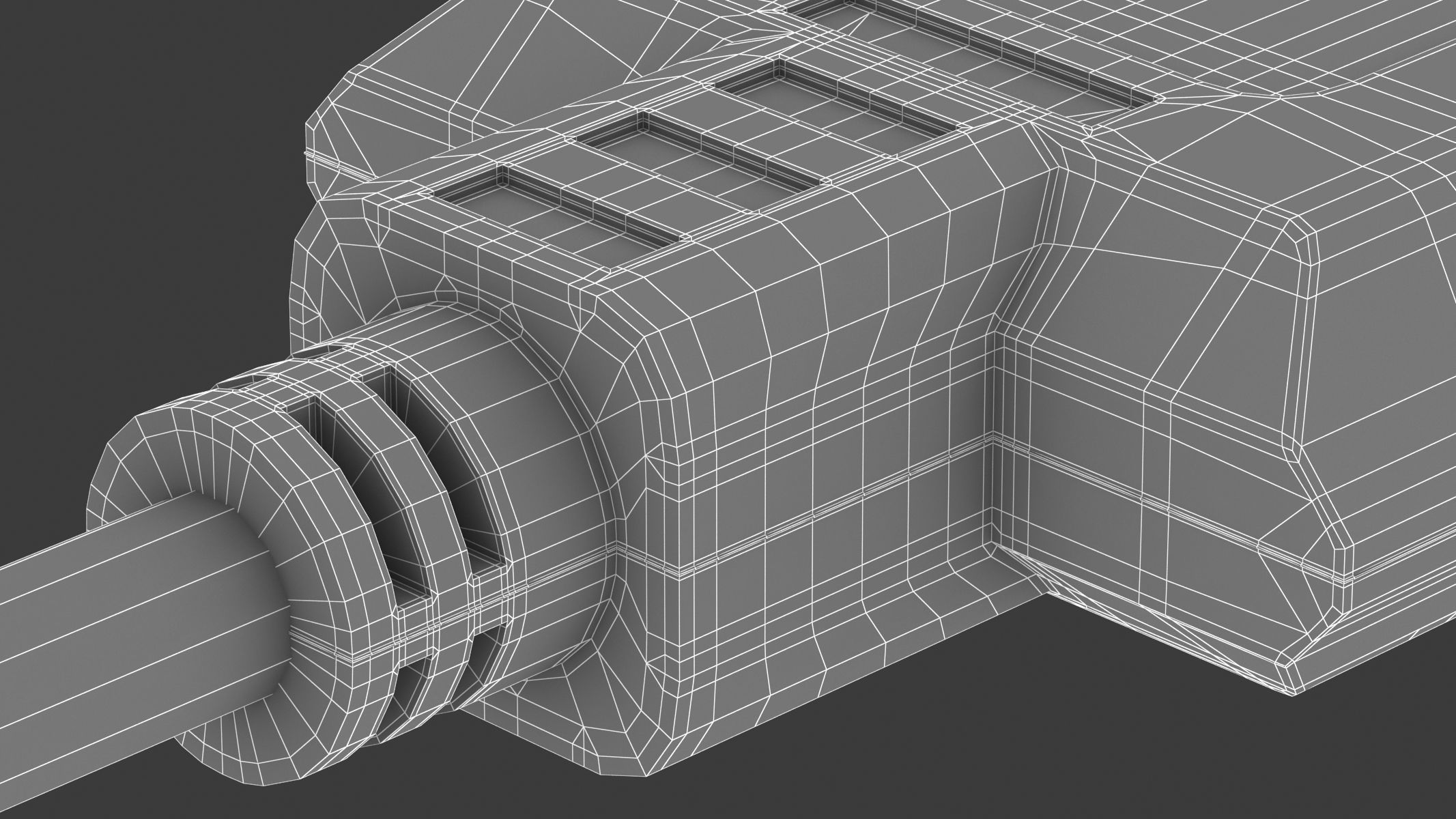 DVI-A Female Module 3D model_9