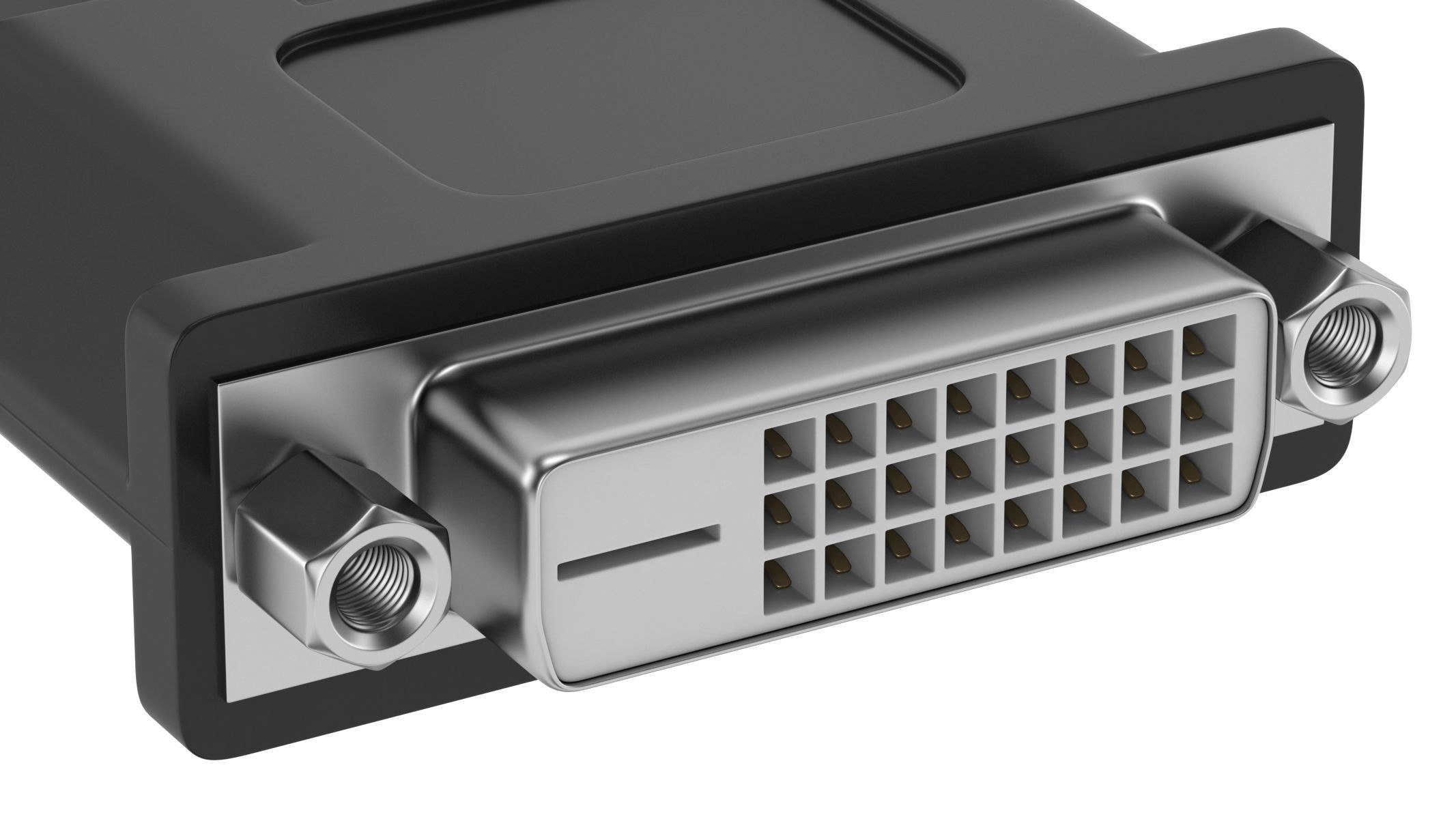 DVI-D Dual Link Female Module 3D model_3