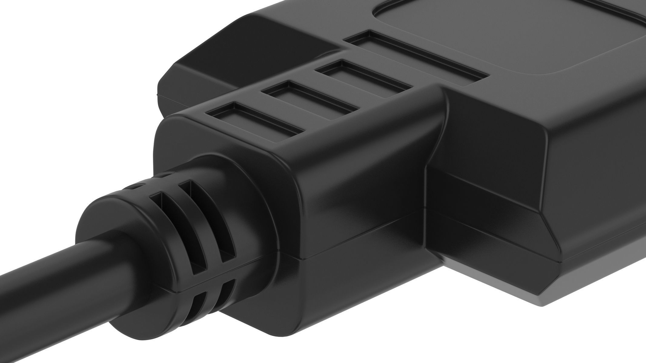 DVI-D Dual Link Female Module 3D model_4