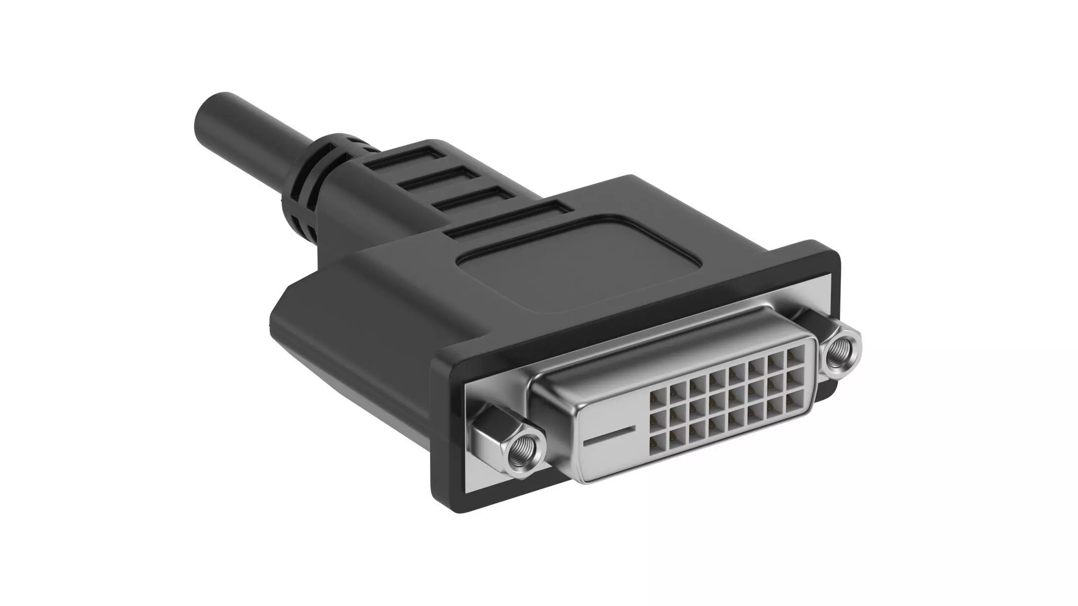 DVI-D Dual Link Female Module 3D model_0