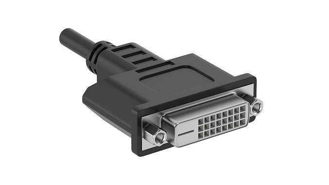 DVI-D Dual Link Female Module 3D model