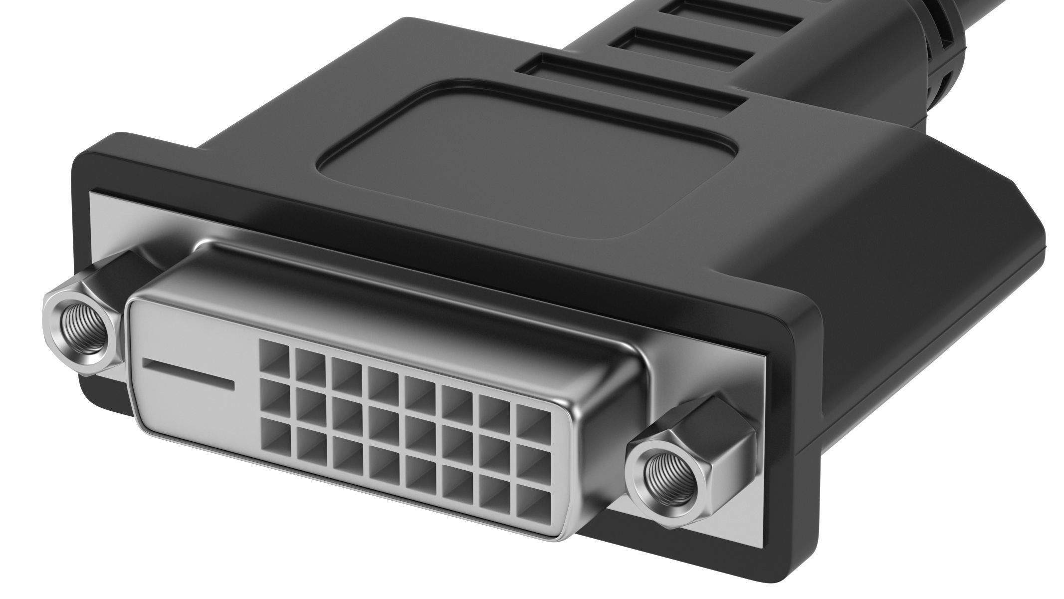 DVI-D Dual Link Female Module 3D model_2
