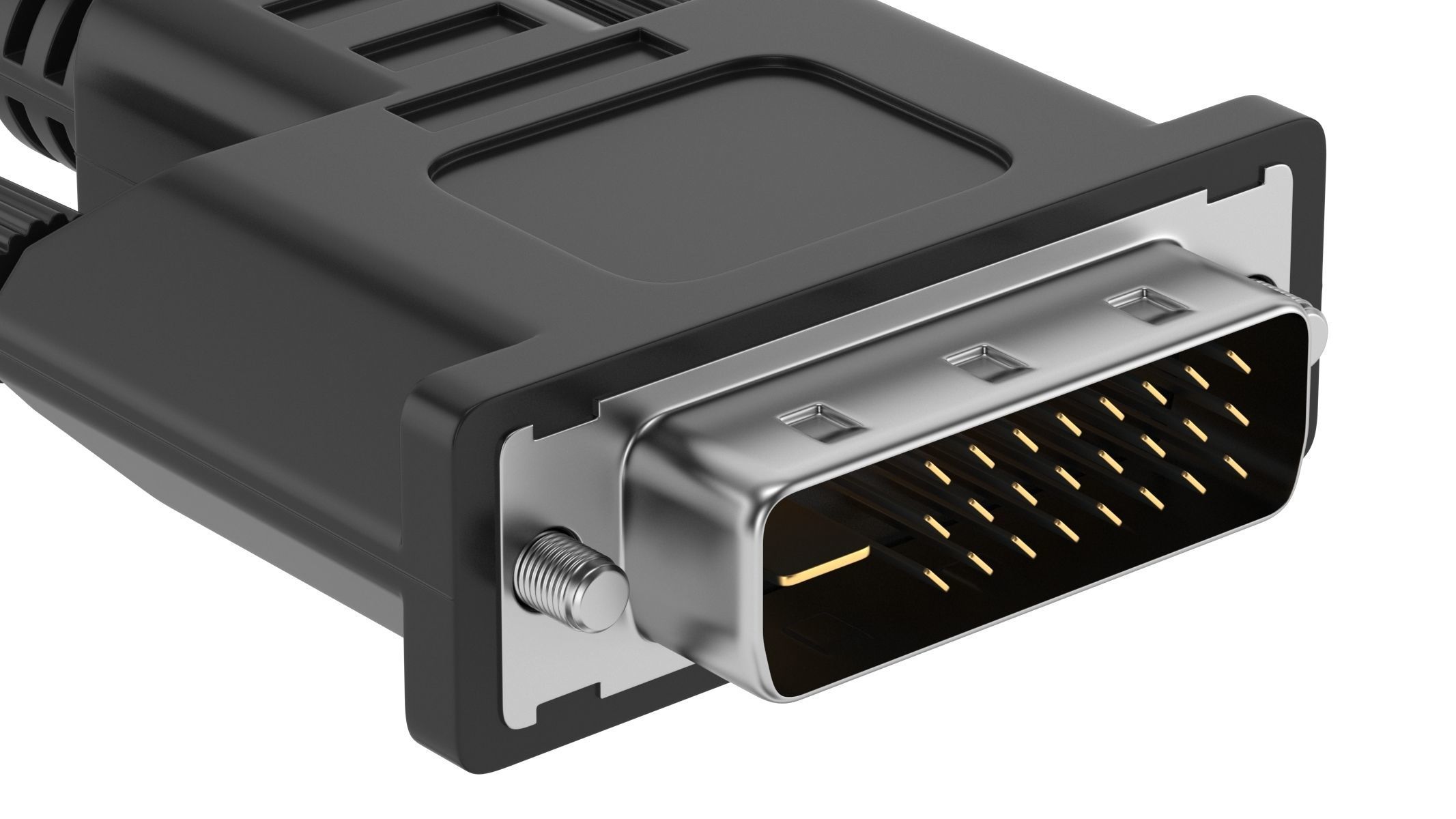 DVI-D Dual Link Male Module 3D model_2