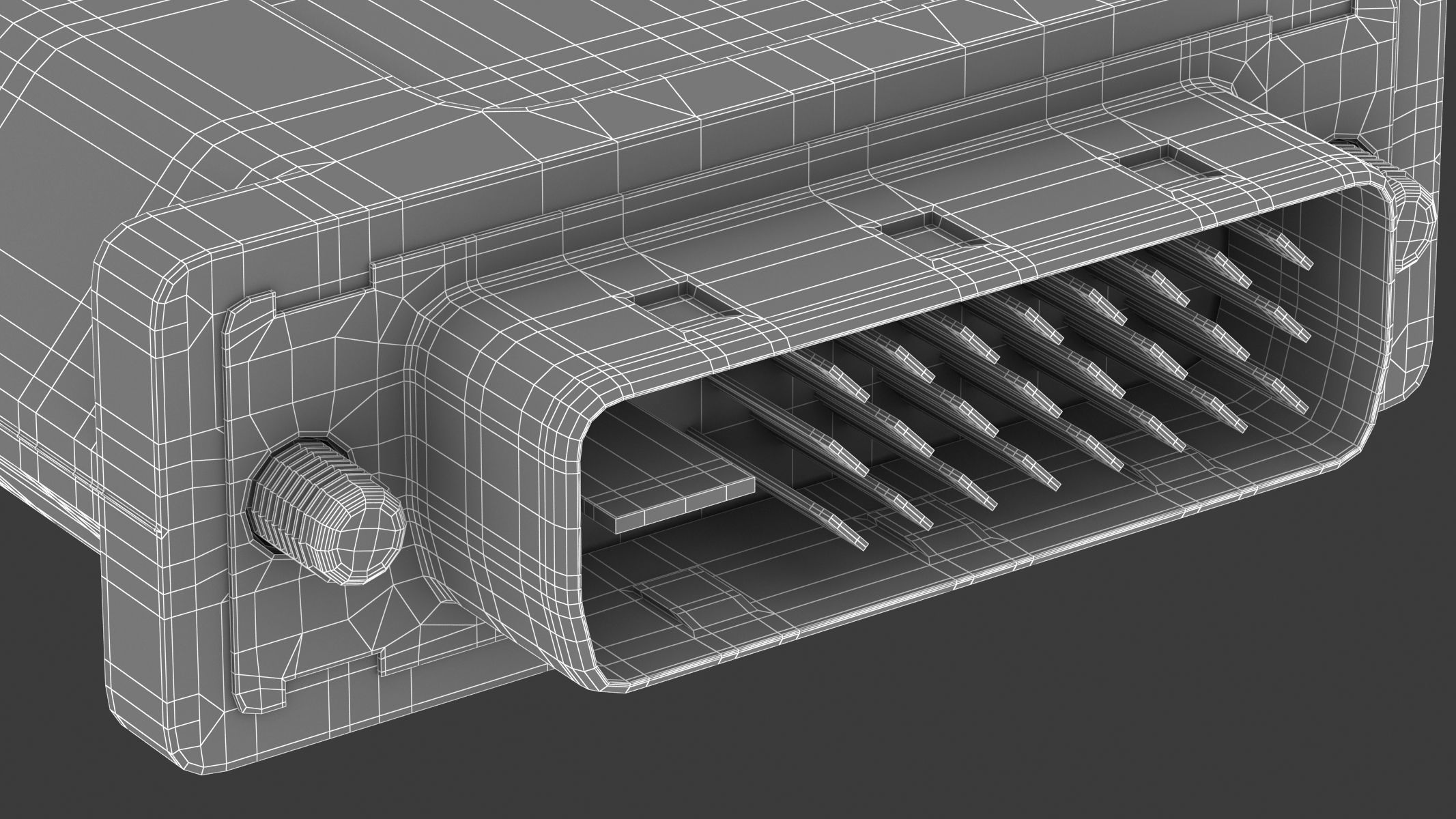 DVI-D Dual Link Male Module 3D model_8
