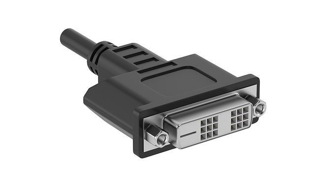 DVI-D Single Link Female Module 3D model