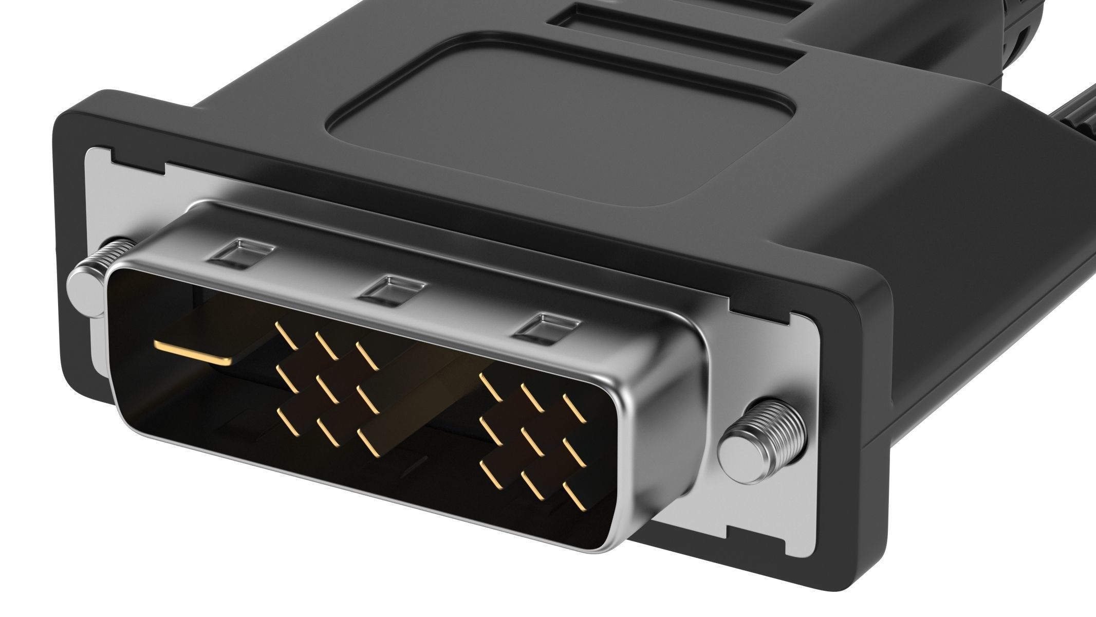 DVI-D Single Link Male Module 3D model_2