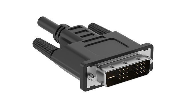 DVI-D Single Link Male Module 3D model