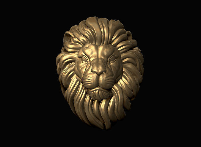 Lion Head  3D print model
