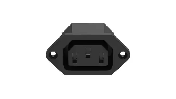IEC 320 C13 Module 3D model