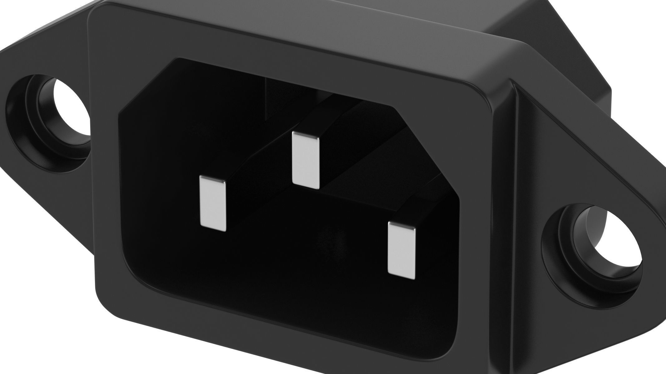 IEC 320 C14 Module 3D model_2