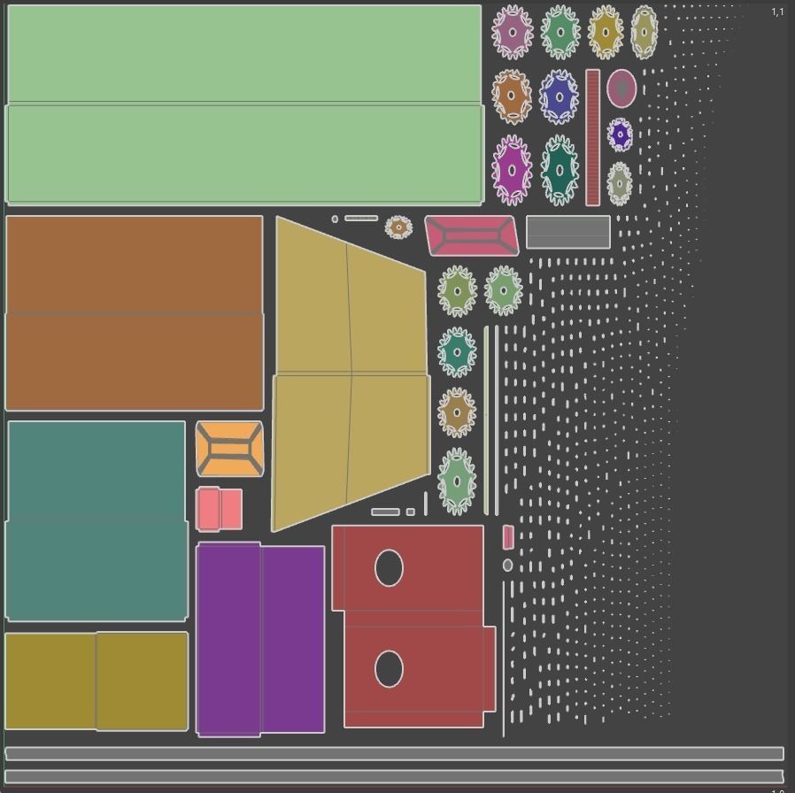 Multi Point Bucket Elevator Modular Low-poly 3D model_9