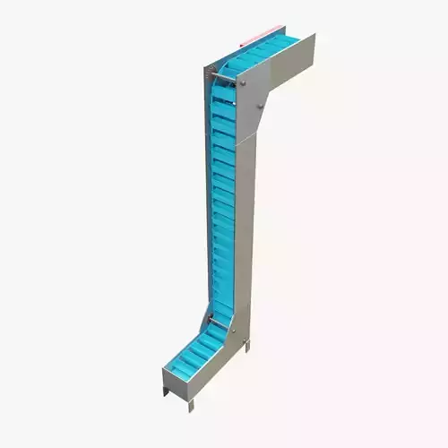 Multi Point Bucket Elevator Modular Low-poly 3D model