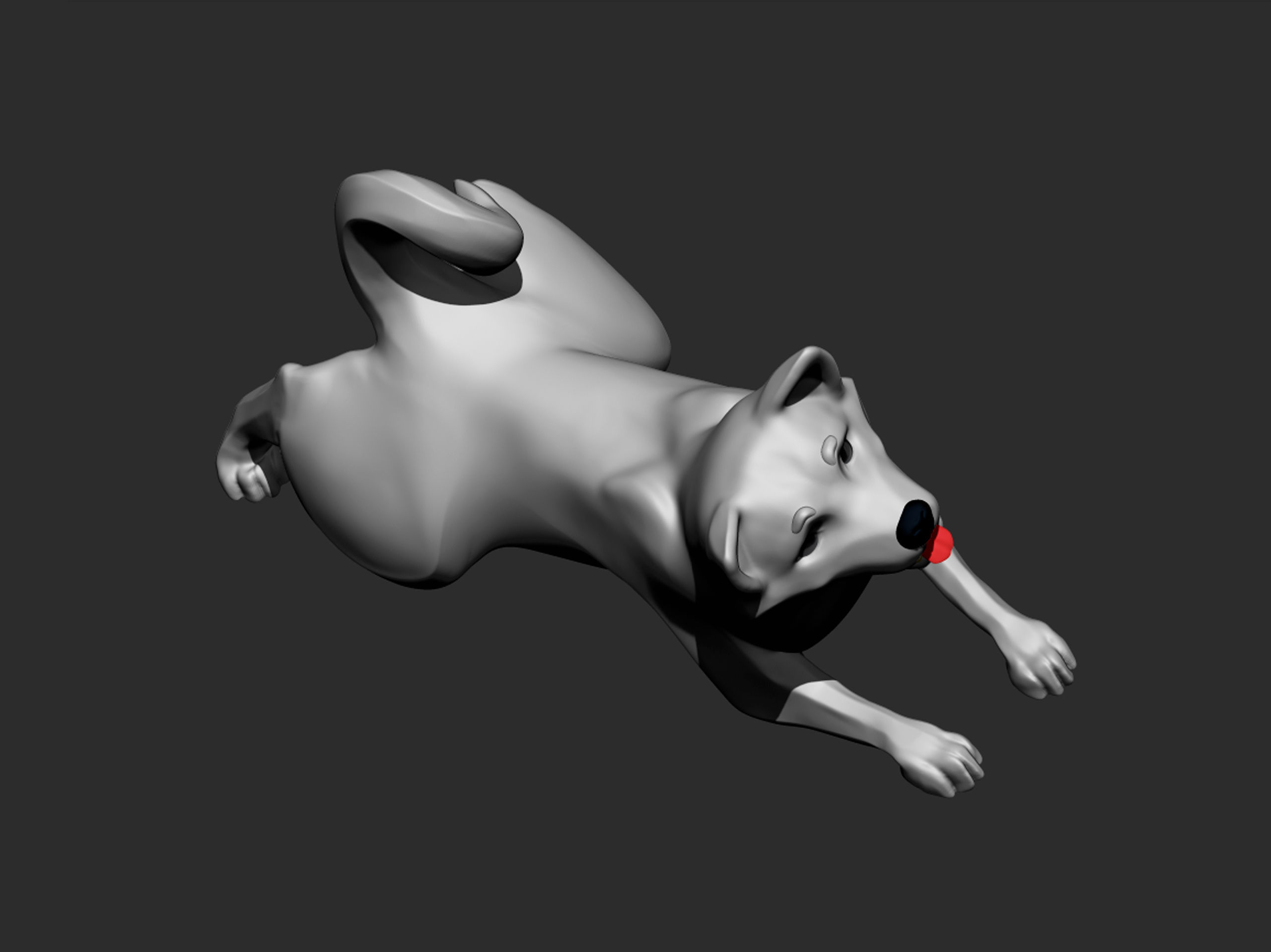 Doggie Shiba-inu 03 statuette 3D print model 3D print model_11