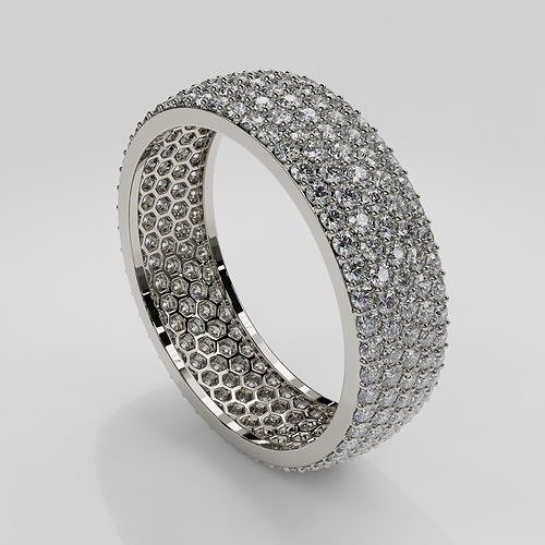 ring pave azure cut 3D print model