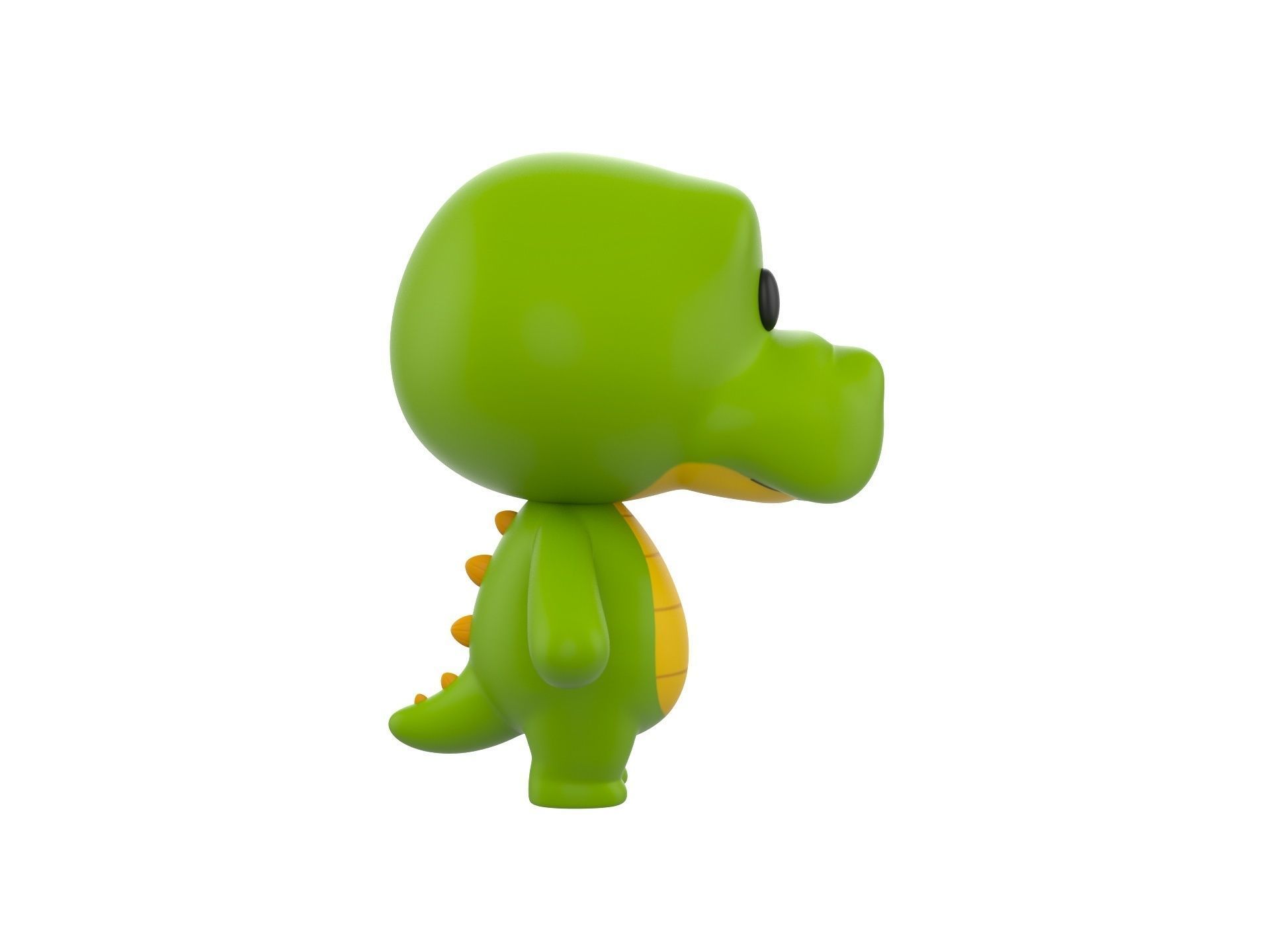 Character013 Crocodile 3D model_3