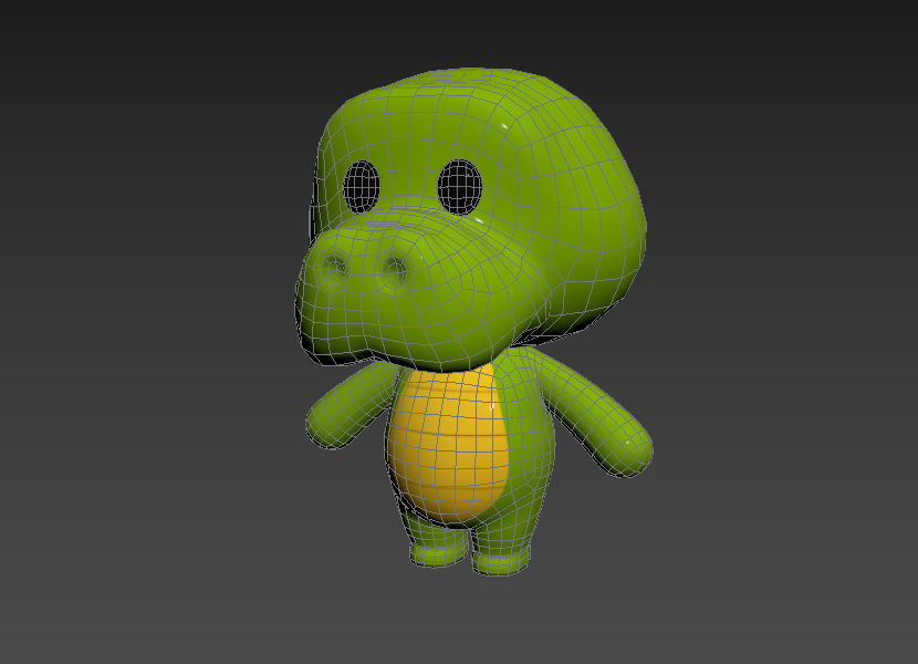 Character013 Crocodile 3D model_11