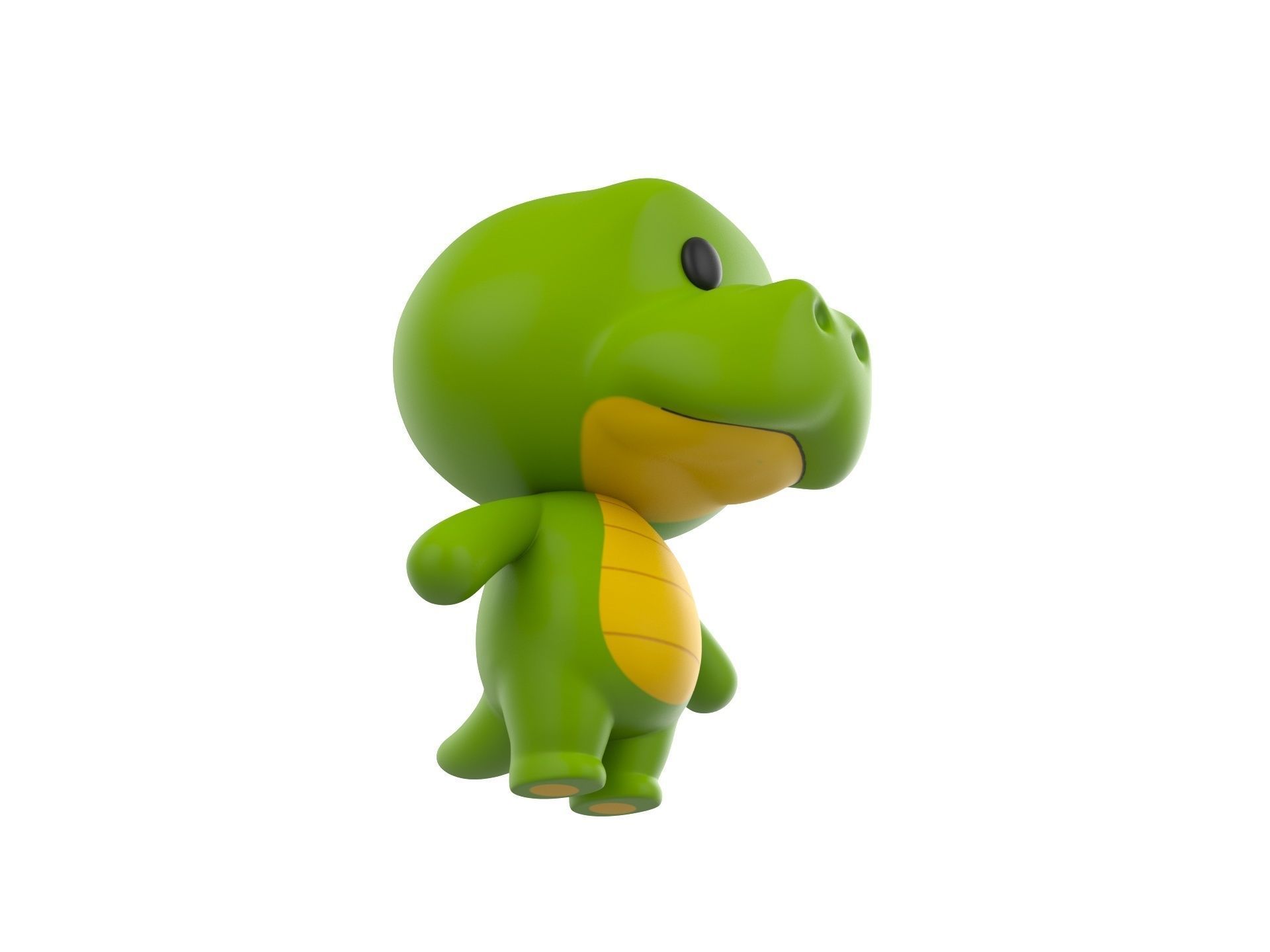 Character013 Crocodile 3D model_2