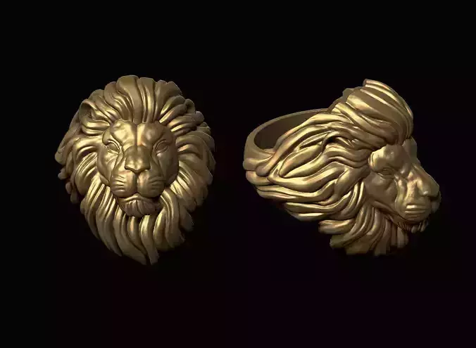 Lion Head Ring 