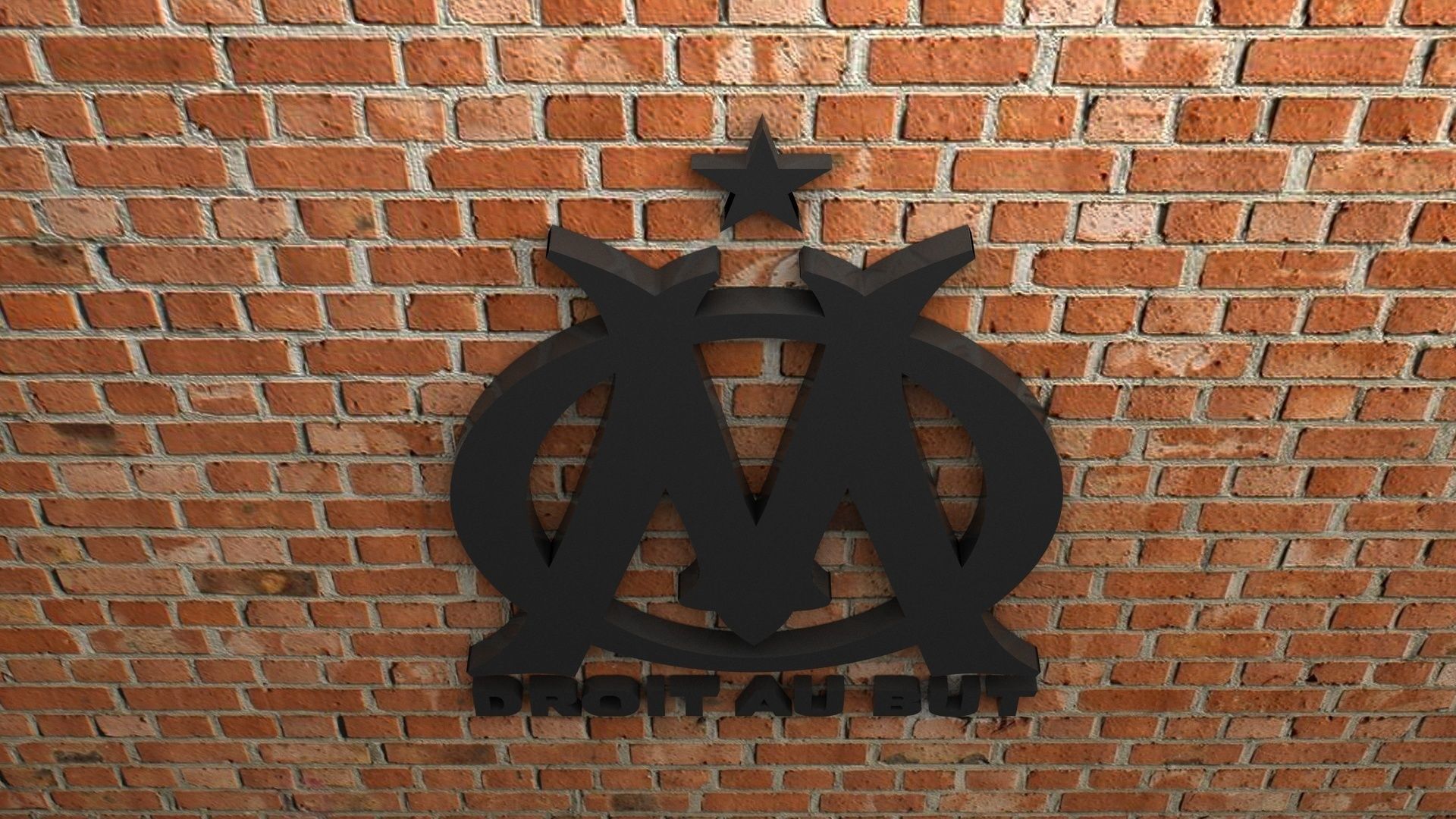 Olympique de Marseille Logo 3D model_2